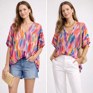 JODIFL Multicolor Abstract Blouse